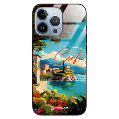 Etui Black Case Glass do IPHONE 13 PRO SUMMER PARADISE ST_PAR102