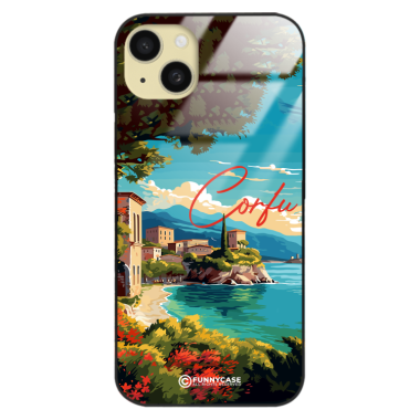 Etui Black Case Glass do IPHONE 15 PLUS SUMMER PARADISE ST_PAR102