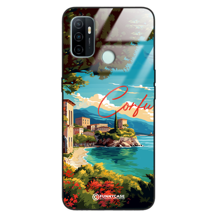 Etui Black Case Glass do OPPO A33 SUMMER PARADISE ST_PAR102