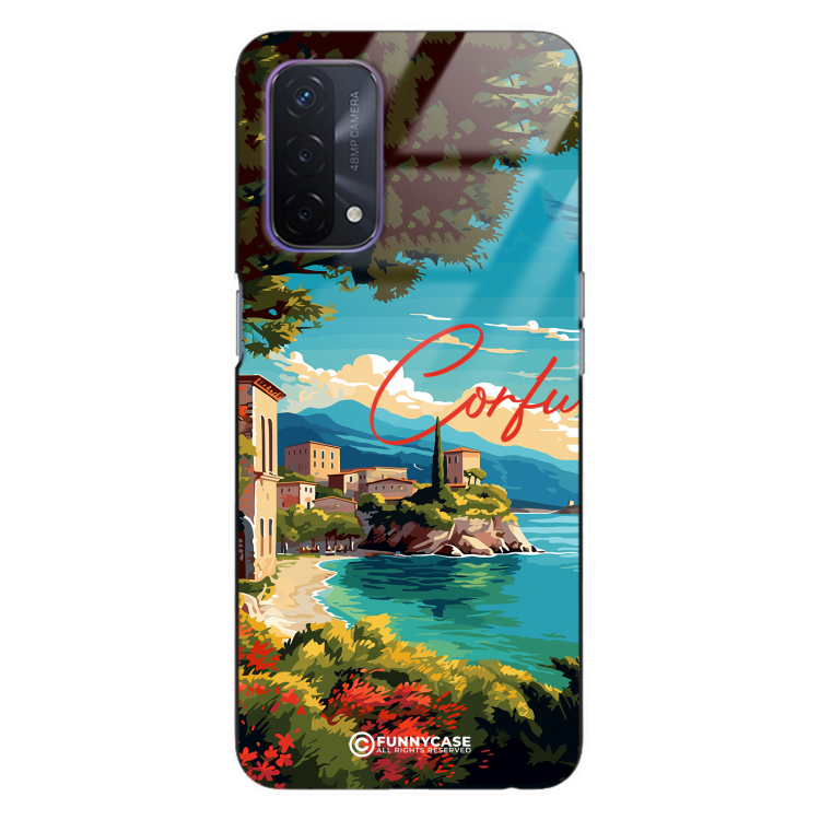 Etui Black Case Glass do OPPO A93 5G SUMMER PARADISE ST_PAR102