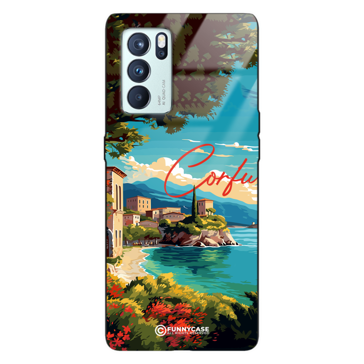 Etui Black Case Glass do OPPO RENO 6 PRO SUMMER PARADISE ST_PAR102