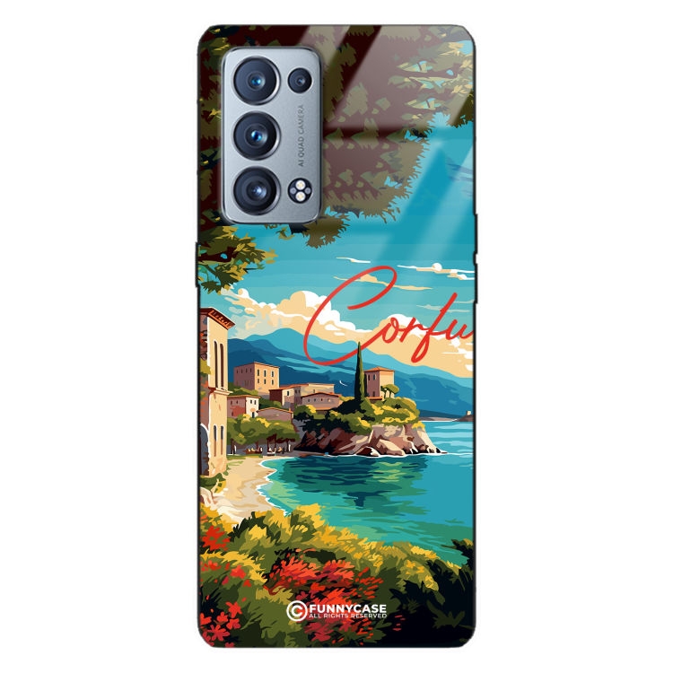 Etui Black Case Glass do OPPO RENO 6 PRO PLUS SUMMER PARADISE ST_PAR102