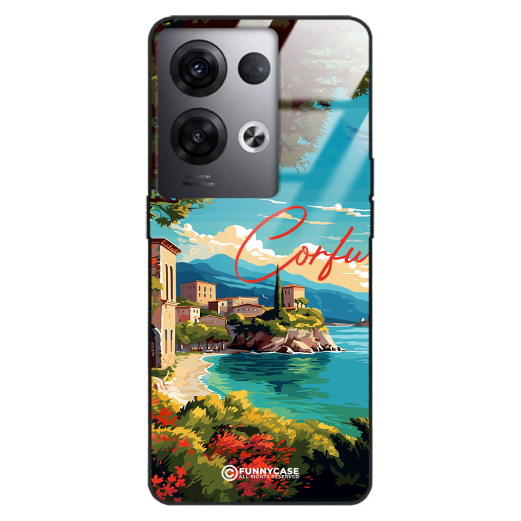 Etui Black Case Glass do OPPO RENO 8 PRO PLUS SUMMER PARADISE ST_PAR102