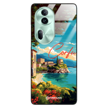 Etui Black Case Glass do OPPO RENO 11 5G SUMMER PARADISE ST_PAR102