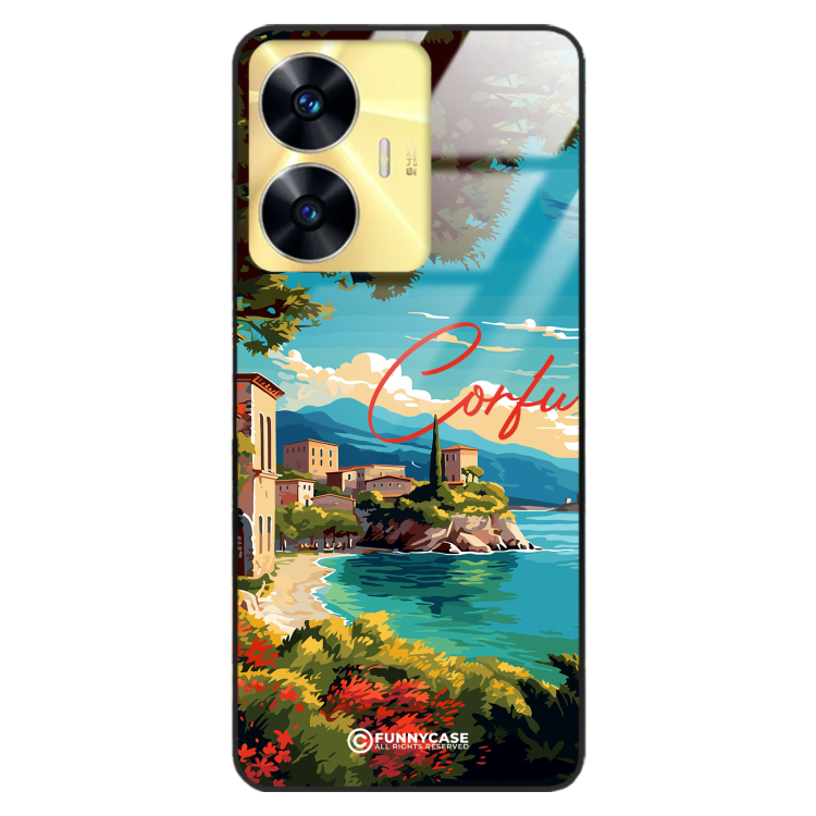 Etui Black Case Glass do REALME C55 SUMMER PARADISE ST_PAR102