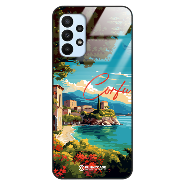 Etui Black Case Glass do SAMSUNG A23 5G SUMMER PARADISE ST_PAR102