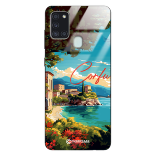 Etui Black Case Glass do SAMSUNG GALAXY A21S SUMMER PARADISE ST_PAR102