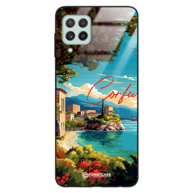 Etui Black Case Glass do SAMSUNG GALAXY A22 4G SUMMER PARADISE ST_PAR102