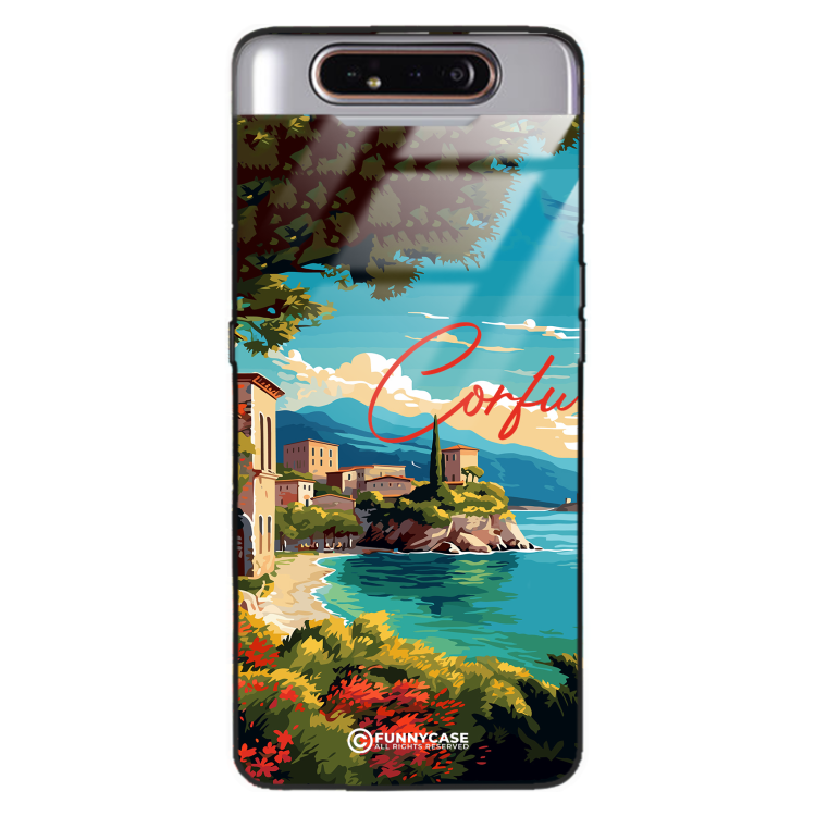 Etui Black Case Glass do SAMSUNG GALAXY A80 SUMMER PARADISE ST_PAR102