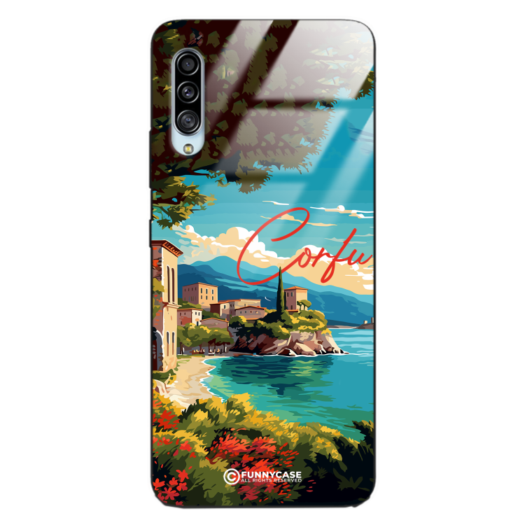 Etui Black Case Glass do SAMSUNG GALAXY A90 SUMMER PARADISE ST_PAR102