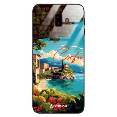 Etui Black Case Glass do SAMSUNG GALAXY J6 PLUS 2018 SUMMER PARADISE ST_PAR102