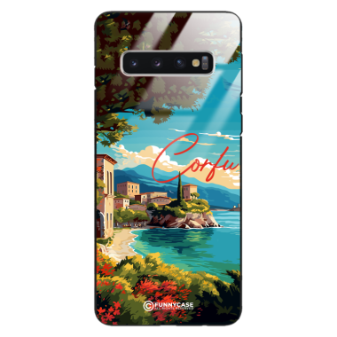 Etui Black Case Glass do SAMSUNG GALAXY S10 SUMMER PARADISE ST_PAR102