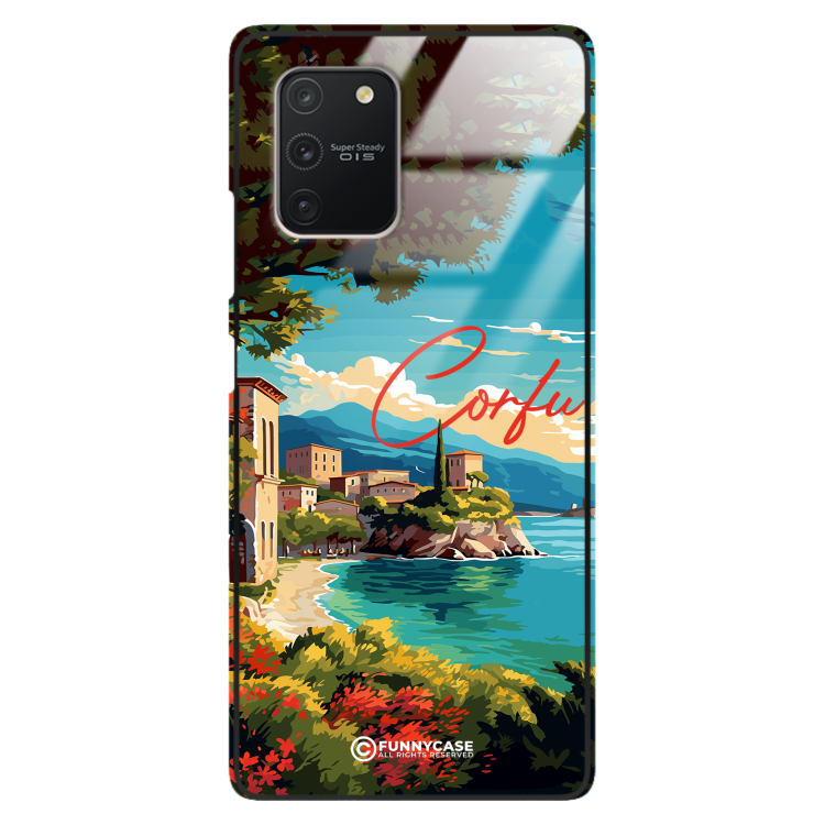 Etui Black Case Glass do SAMSUNG GALAXY S10 LITE SUMMER PARADISE ST_PAR102