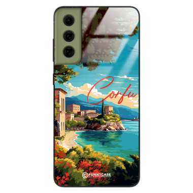 Etui Black Case Glass do SAMSUNG GALAXY S21 FE SUMMER PARADISE ST_PAR102