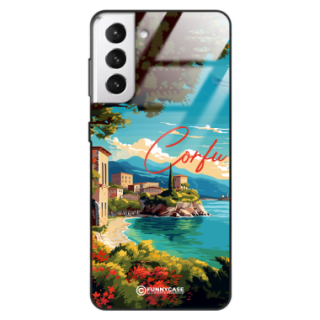 Etui Black Case Glass do SAMSUNG GALAXY S21 PLUS SUMMER PARADISE ST_PAR102