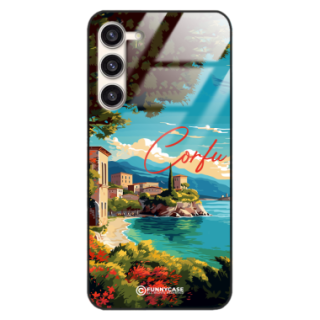 Etui Black Case Glass do SAMSUNG S23 PLUS SUMMER PARADISE ST_PAR102