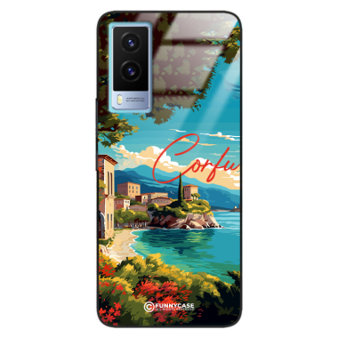 Etui Black Case Glass do VIVO V21E SUMMER PARADISE ST_PAR102