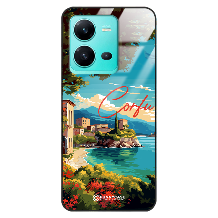 Etui Black Case Glass do VIVO V25 5G SUMMER PARADISE ST_PAR102