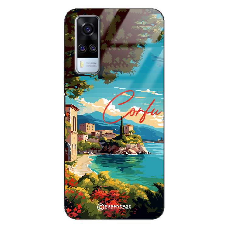 Etui Black Case Glass do VIVO Y51 2020 SUMMER PARADISE ST_PAR102