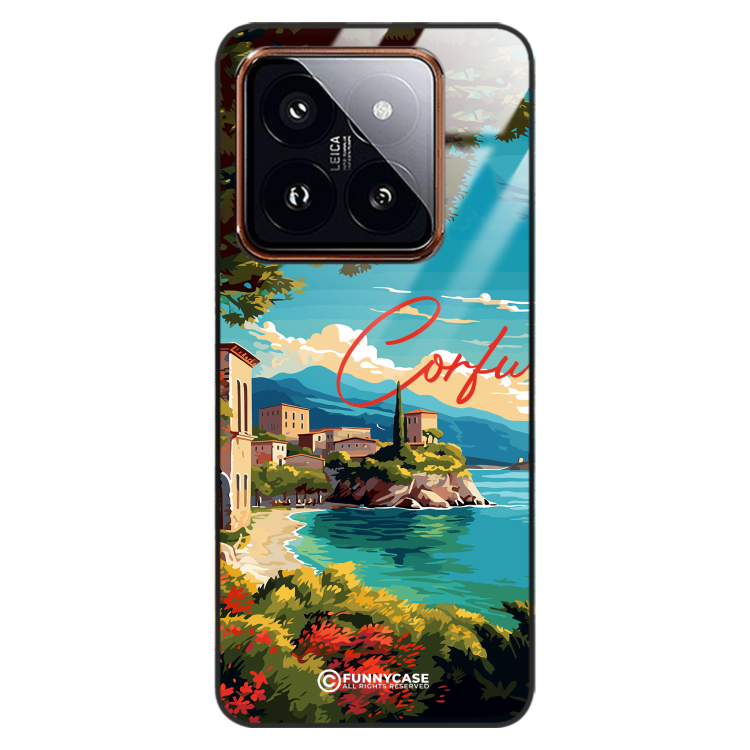 Etui Black Case Glass do XIAOMI 14 PRO SUMMER PARADISE ST_PAR102