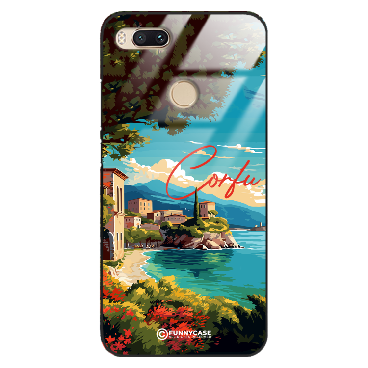 Etui Black Case Glass do XIAOMI MI A1 5X SUMMER PARADISE ST_PAR102