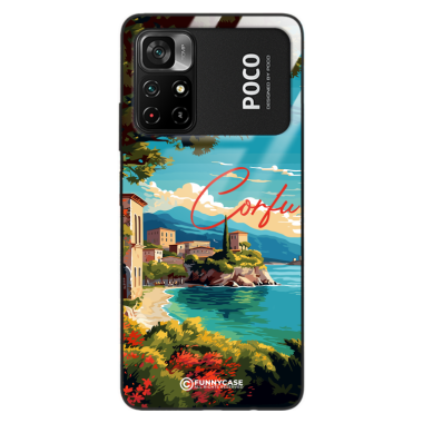 Etui Black Case Glass do XIAOMI POCO M4 PRO 5G SUMMER PARADISE ST_PAR102