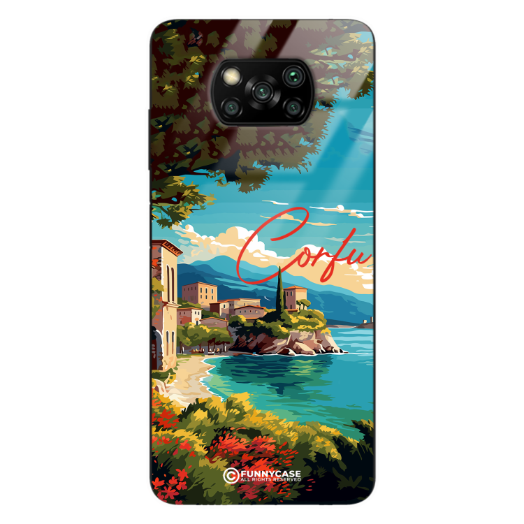 Etui Black Case Glass do XIAOMI POCO X3 SUMMER PARADISE ST_PAR102