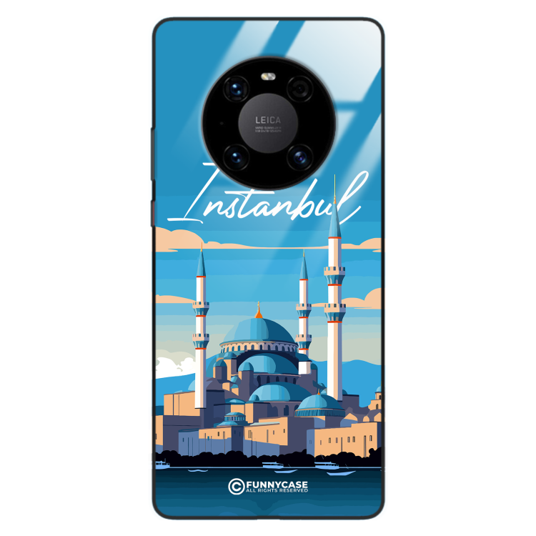 Etui Black Case Glass do HUAWEI MATE 40 PRO SUMMER PARADISE ST_PAR103