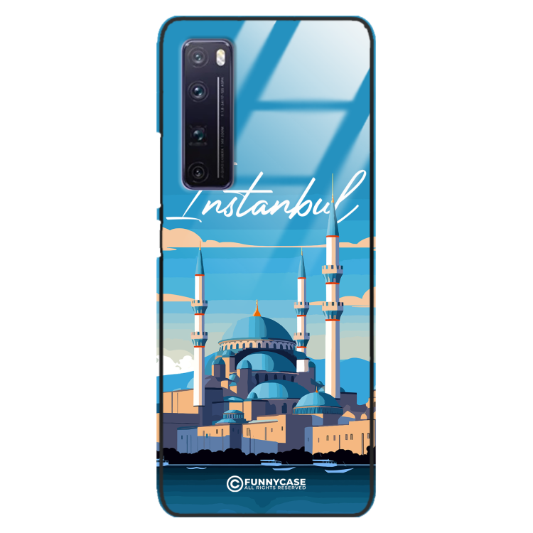 Etui Black Case Glass do HUAWEI NOVA 7 PRO SUMMER PARADISE ST_PAR103