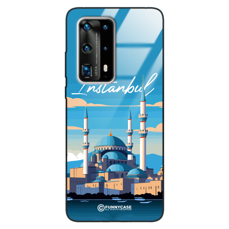 Etui Black Case Glass do HUAWEI P40 PRO PLUS SUMMER PARADISE ST_PAR103