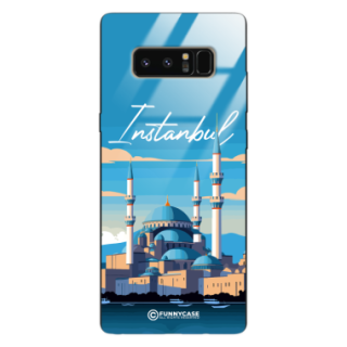 Etui Black Case Glass do SAMSUNG GALAXY NOTE 8 SUMMER PARADISE ST_PAR103