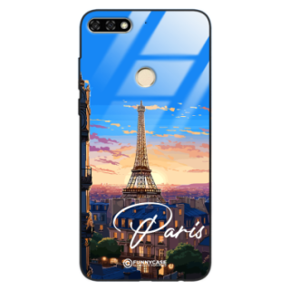 Etui Black Case Glass do HUAWEI HONOR 7A SUMMER PARADISE ST_PAR104