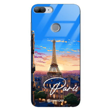 Etui Black Case Glass do HUAWEI HONOR 9 LITE  SUMMER PARADISE ST_PAR104