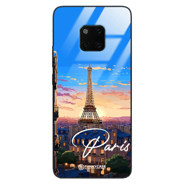 Etui Black Case Glass do HUAWEI MATE 20 PRO SUMMER PARADISE ST_PAR104