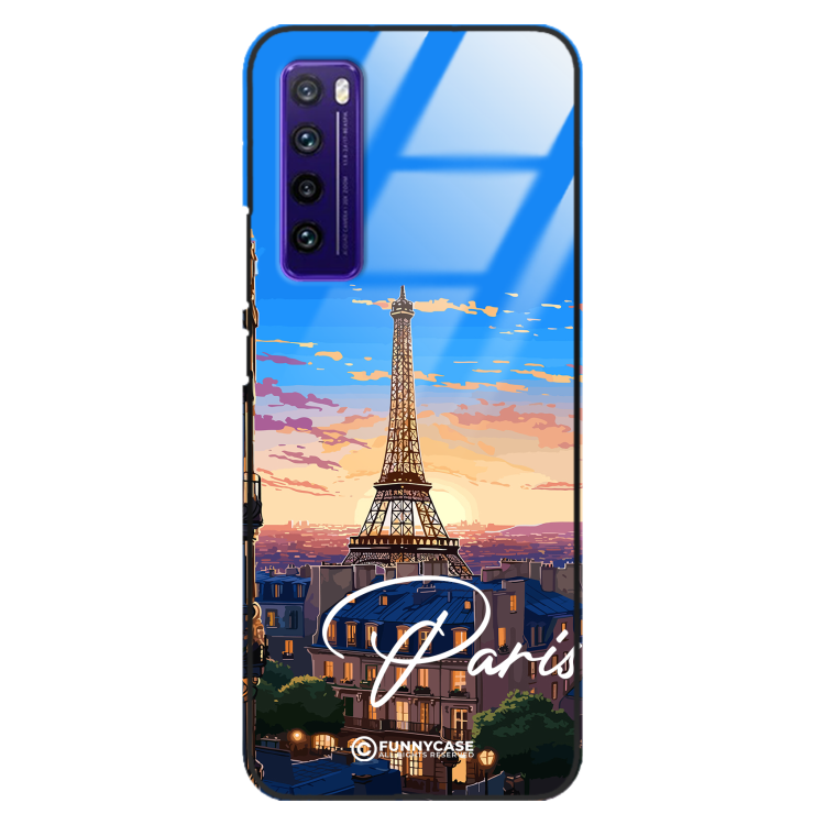 Etui Black Case Glass do HUAWEI NOVA 7 SUMMER PARADISE ST_PAR104