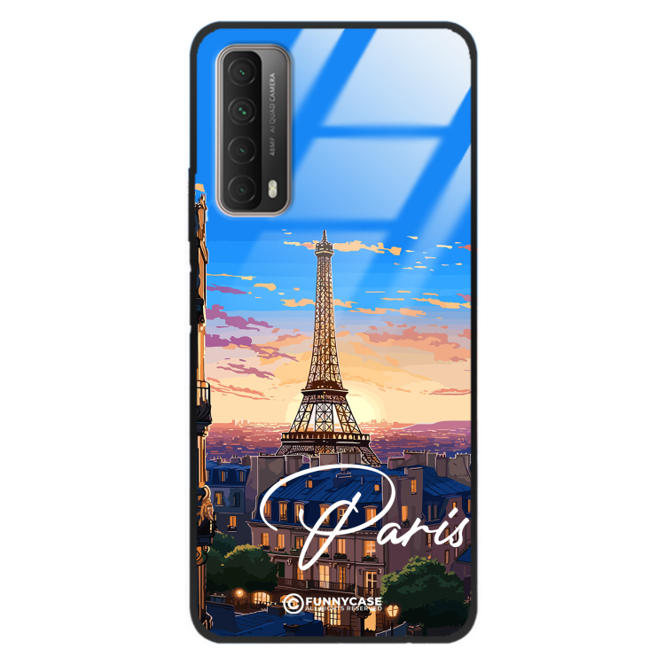 Etui Black Case Glass do HUAWEI P SMART 2021 SUMMER PARADISE ST_PAR104