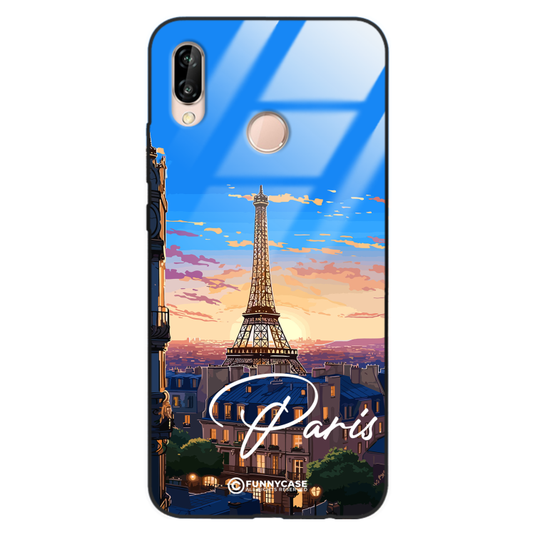 Etui Black Case Glass do HUAWEI P20 LITE SUMMER PARADISE ST_PAR104