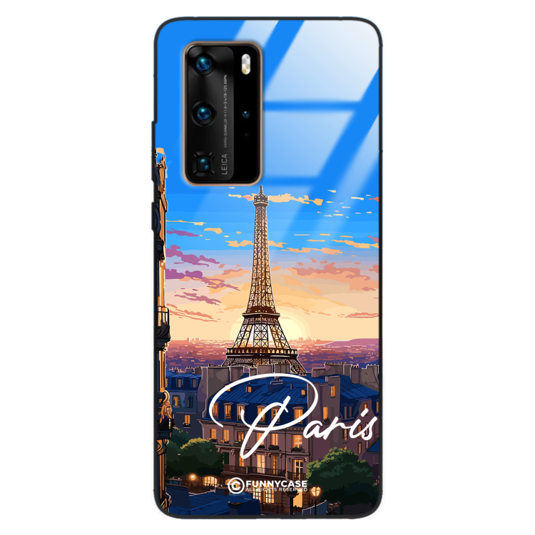 Etui Black Case Glass do HUAWEI P40 PRO SUMMER PARADISE ST_PAR104