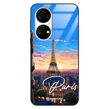 Etui Black Case Glass do HUAWEI P50 SUMMER PARADISE ST_PAR104