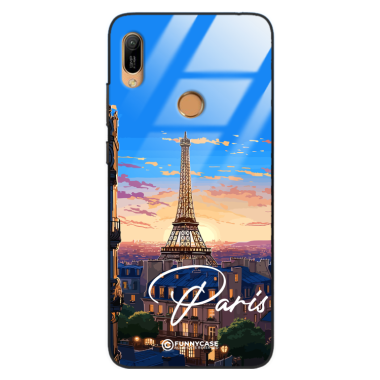 Etui Black Case Glass do HUAWEI Y6 PRIME 2019 SUMMER PARADISE ST_PAR104