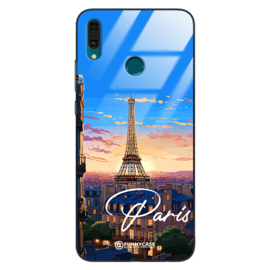 Etui Black Case Glass do HUAWEI Y9 2019 SUMMER PARADISE ST_PAR104