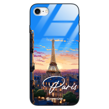 Etui Black Case Glass do IPHONE 7 SUMMER PARADISE ST_PAR104