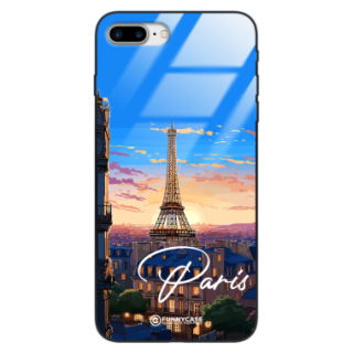 Etui Black Case Glass do IPHONE 7 PLUS SUMMER PARADISE ST_PAR104