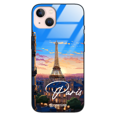 Etui Black Case Glass do IPHONE 13 SUMMER PARADISE ST_PAR104