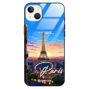 Etui Black Case Glass do IPHONE 14 PLUS SUMMER PARADISE ST_PAR104