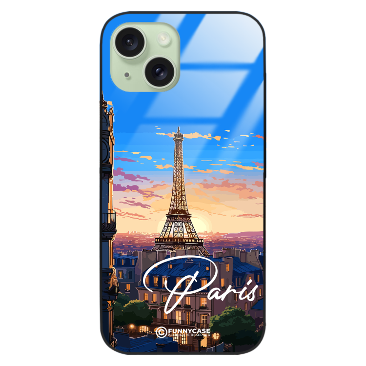 Etui Black Case Glass do IPHONE 15 SUMMER PARADISE ST_PAR104