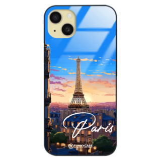 Etui Black Case Glass do IPHONE 15 PLUS SUMMER PARADISE ST_PAR104