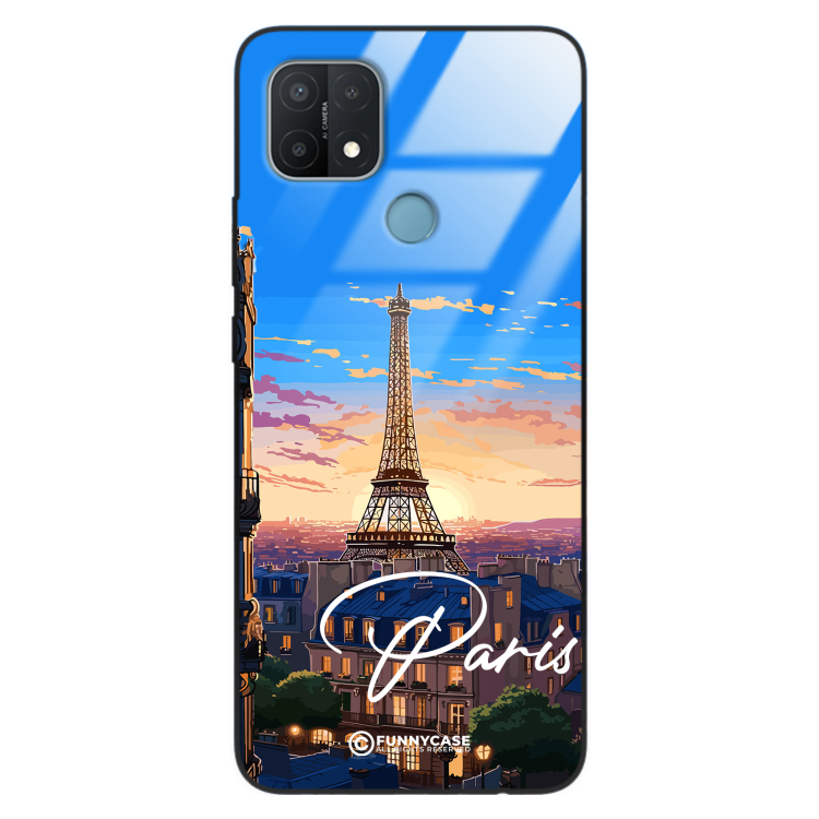 Etui Black Case Glass do OPPO A15 SUMMER PARADISE ST_PAR104