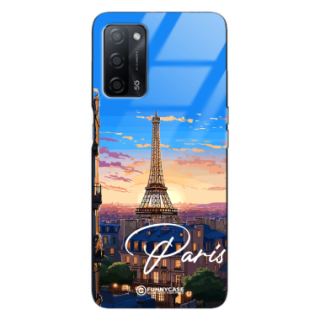 Etui Black Case Glass do OPPO A55 SUMMER PARADISE ST_PAR104