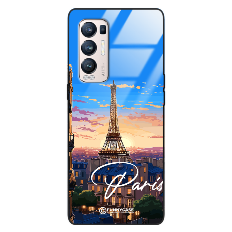 Etui Black Case Glass do OPPO RENO 5 PRO PLUS SUMMER PARADISE ST_PAR104